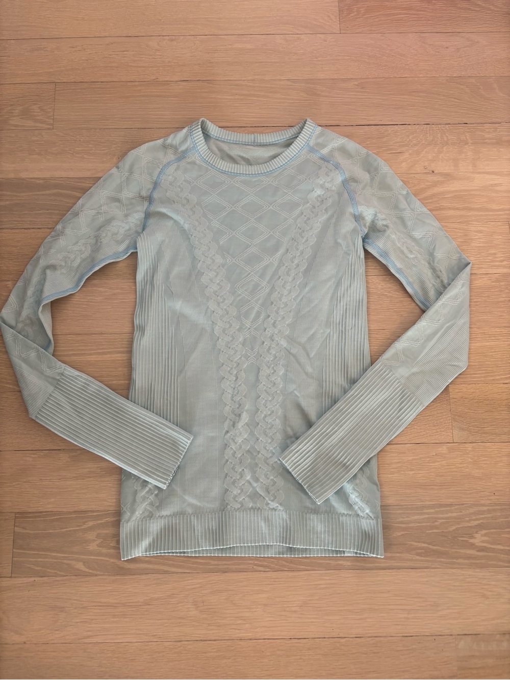 Light Blue Lululemon Swiftly Tech Long Sleeve